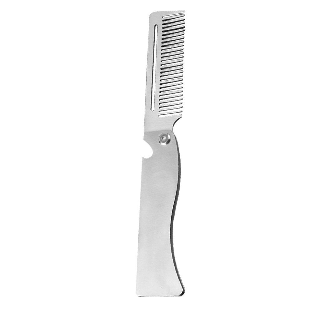 Men'S Grooming Hair - Peine plegable para barba, con dientes