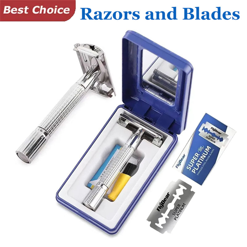 Men'S Grooming Accessories Kit - Maquinilla de afeitar de doble filo