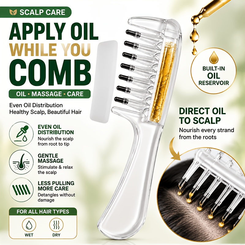 Men'S Grooming Oil - Peine aplicador de aceite para el