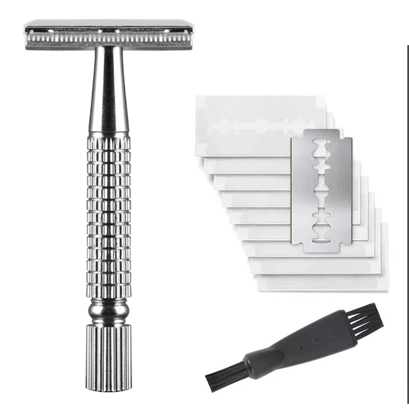 Men'S Grooming Essentials - Maquinilla de Afeitar Clásica de Doble