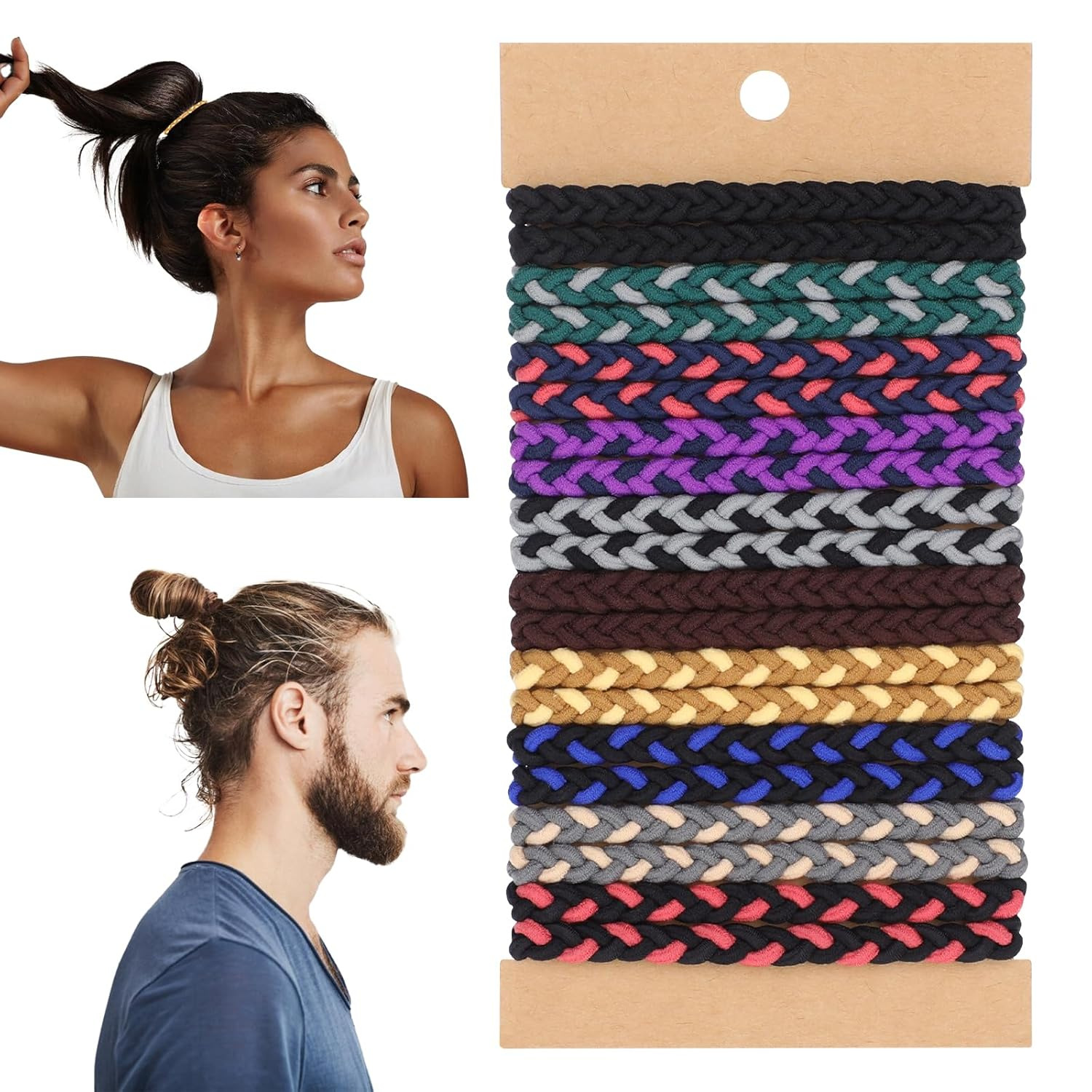 Men'S Grooming Tape - 10 unidades de coleteros boho que