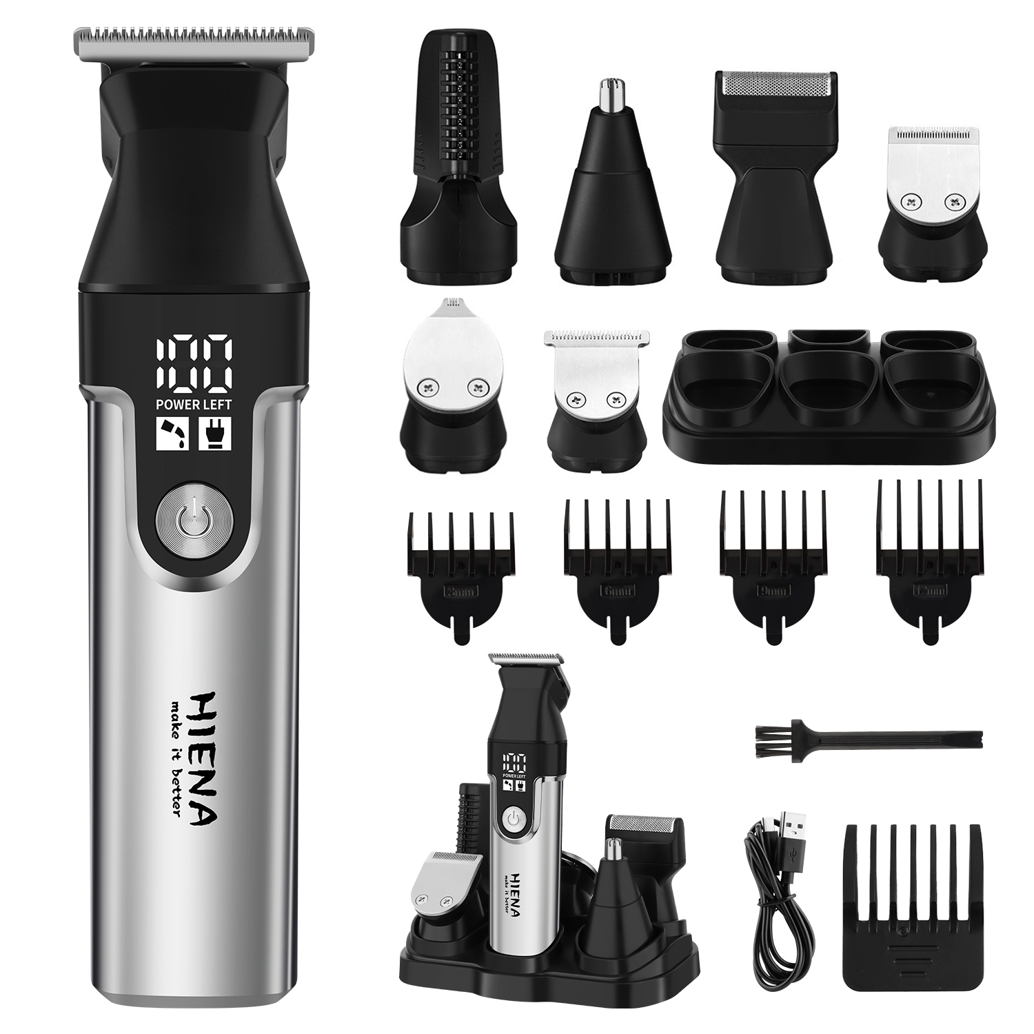 Men'S Grooming Nose And Ear - HIENA Set Profesional Multifuncional de Cortapelos,