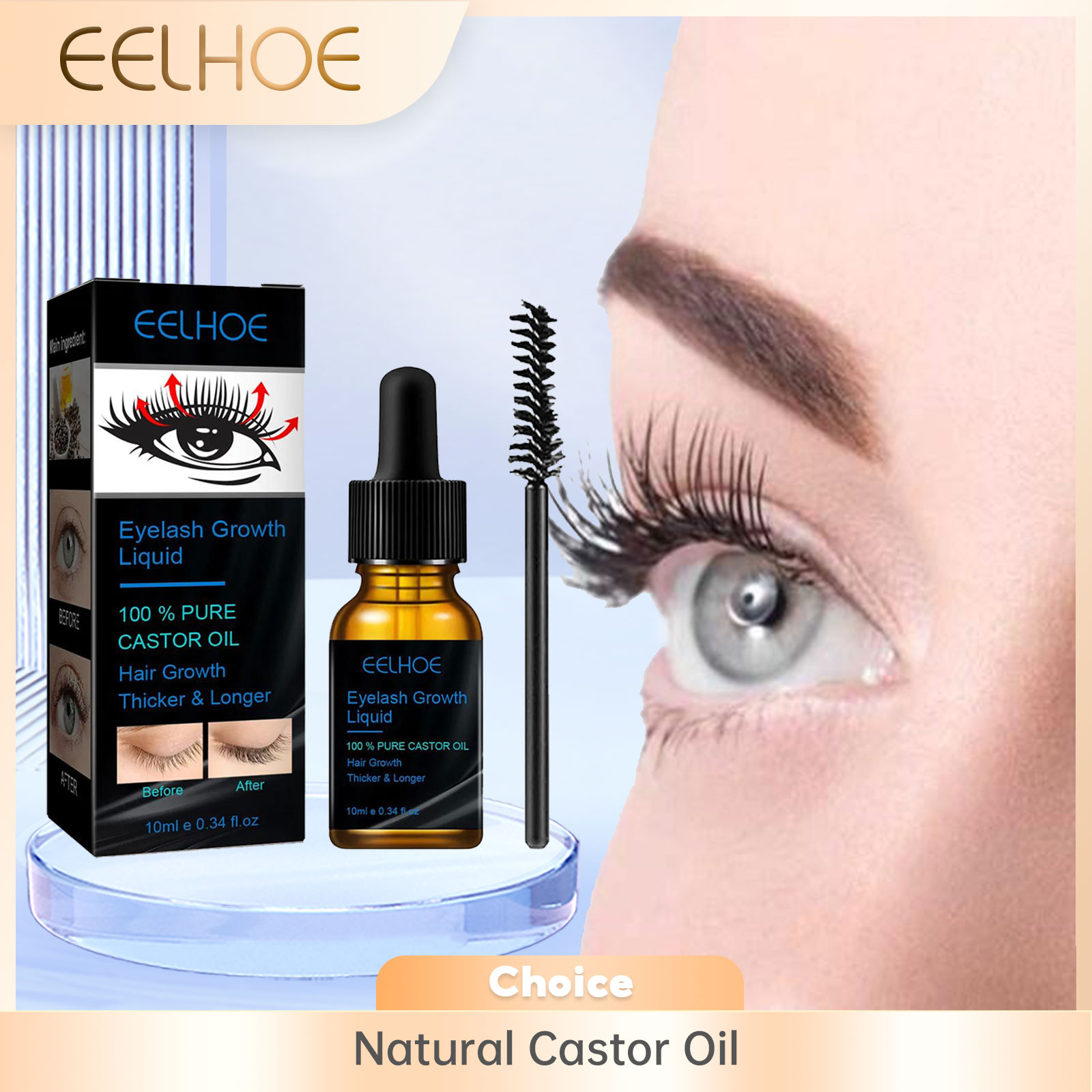 Men'S Grooming Oil - Suero de Aceite de Ricino para