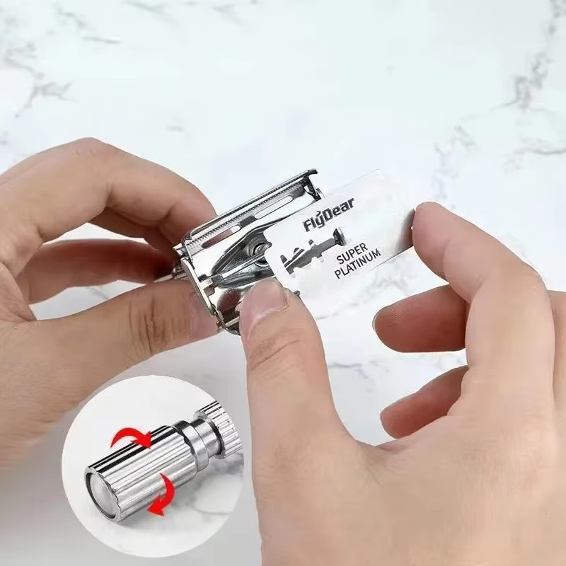 Men'S Grooming Accessories Kit - Navaja de Afeitar de Doble Filo