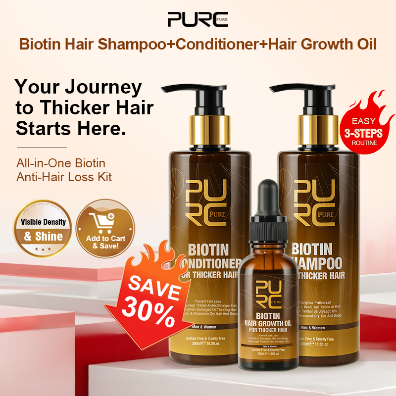 Men'S Grooming Oil - PURC Biotina aceite para el crecimiento