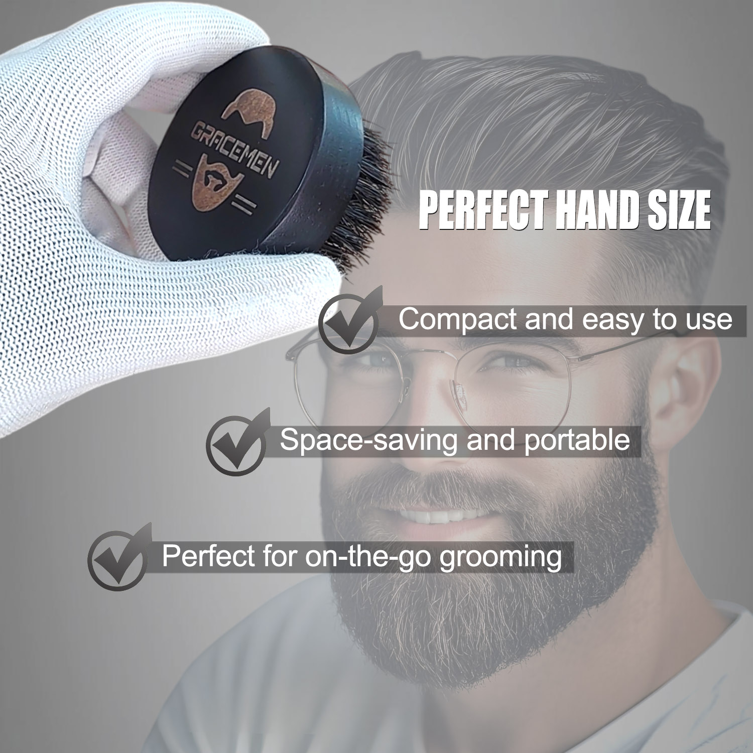 Cepillo de barba redondo para  - Men'S Grooming Oil reseña y precio