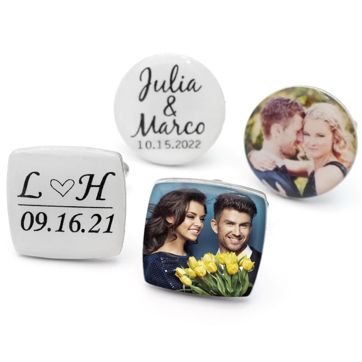 Gemelos con foto personalizada - Men'S Grooming For Wedding reseña y precio