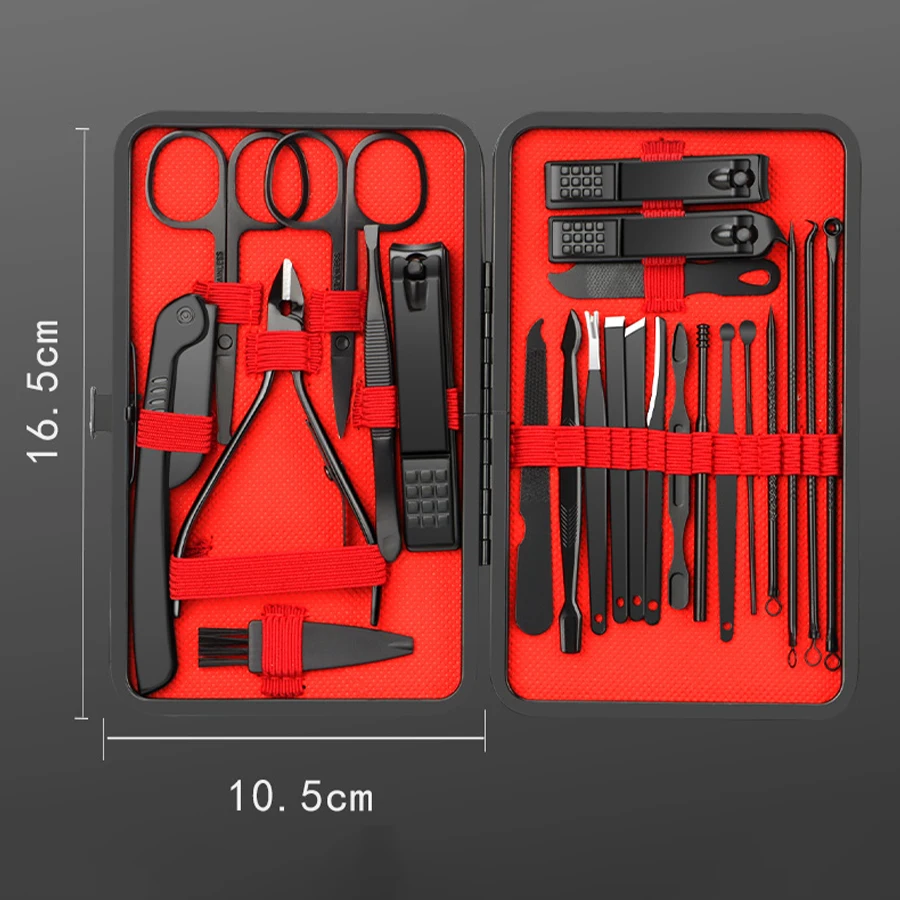 Kit de 7-24 piezas de cortaúña - Nail Care Kit Mens reseña y precio