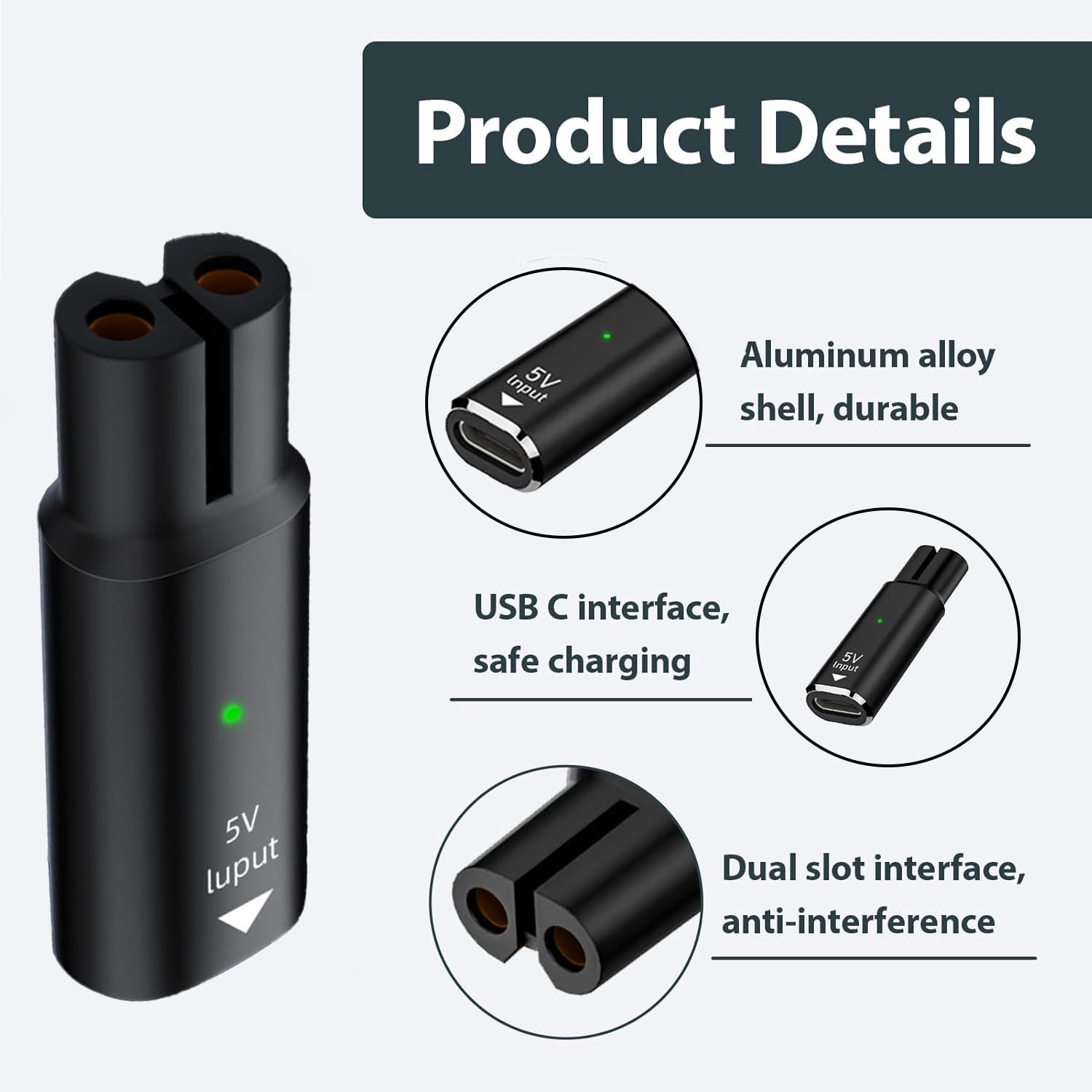 Adaptador de Carga USB Tipo C  - Men'S Grooming Tape reseña y precio