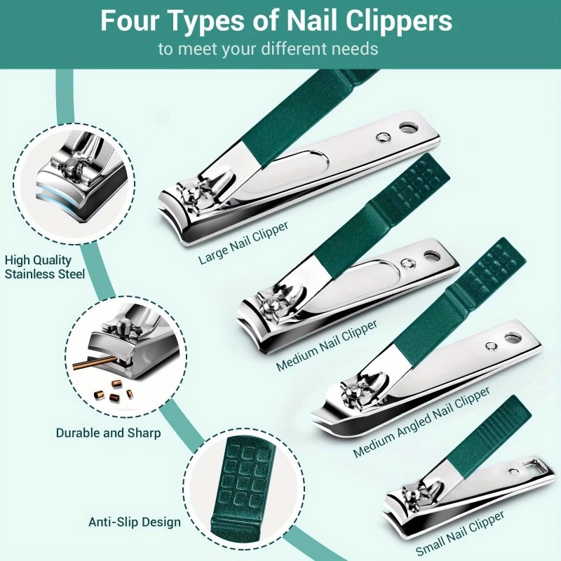 Set de Manicura, Kit de Cortaú - Nail Care Kit Mens reseña y precio